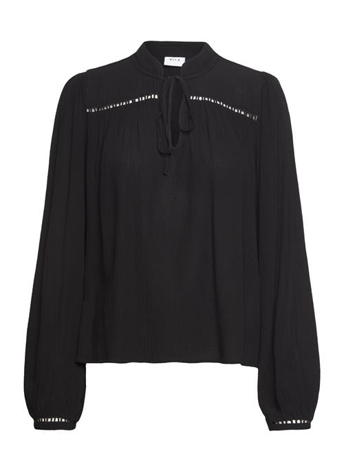 Vila Viseba V-Neck L/S Top/Su Vila Black