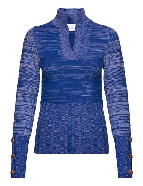 Se Hosbjerg Lania Knit Turtleneck Hosbjerg Blue ved Booztlet