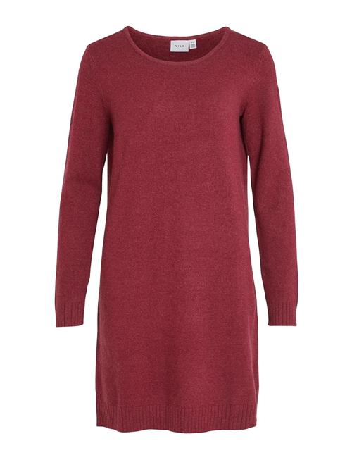 Vila Viril L/S Knit Dress - Noos Vila Red