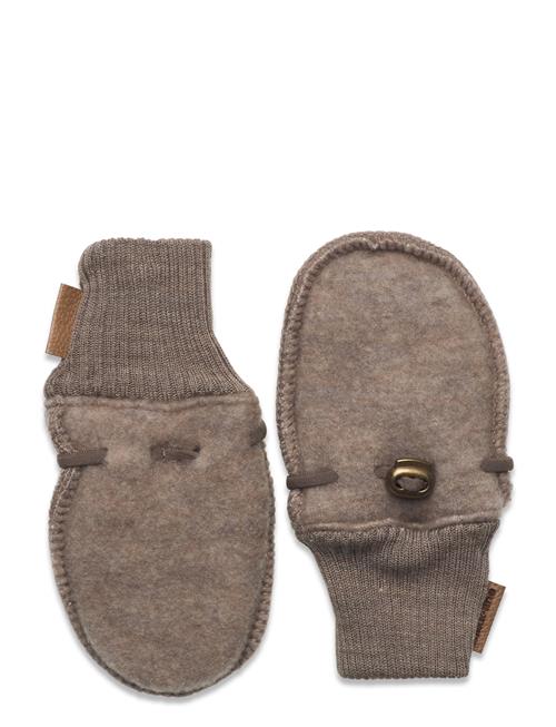 mikk-line Wool Mittens Mikk-line Beige