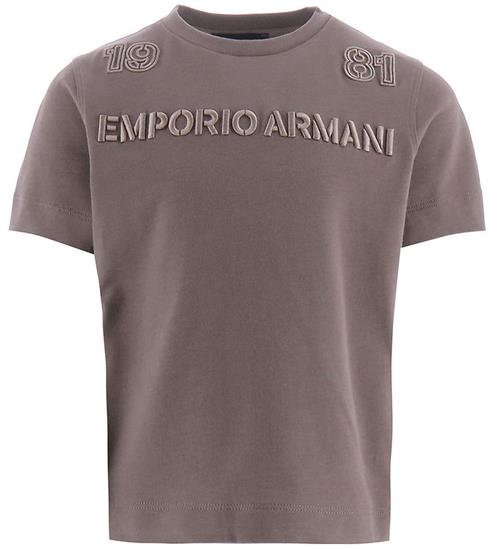 Se Emporio Armani Emporio Armani T-shirt - Fango ved KidsWorld