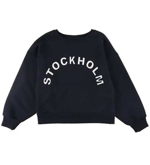 LMTD LMTD Sweatshirt - NlfKynthe - Sort/Hvid m. Tekst