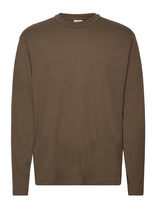 Mango 100 Cotton Long-Sleeved T-Shirt Mango Khaki