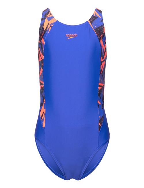 Girls Hyperboom Splice Muscleback Speedo Blue