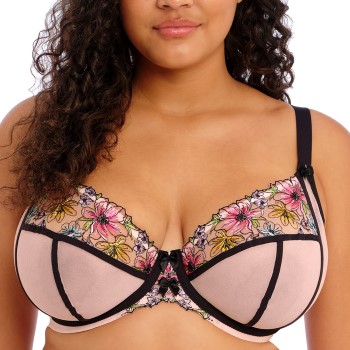 Elomi Bh Carrie Underwire Plunge Bra Sort/Rosa I 90 Dame