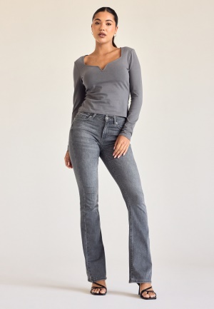 ONLY Onlblush Mid Flared Jeans Grey Denim XL/30