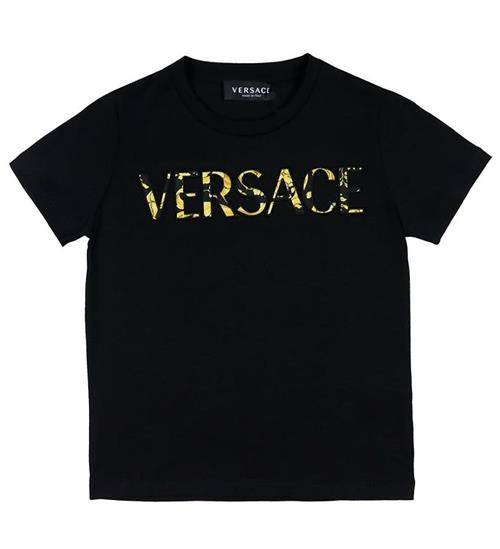 Se Versace T-shirt - Sort m. Print ved KidsWorld