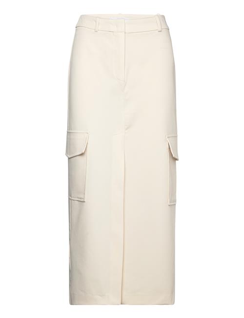 Mango Cargo Skirt With Slit Mango Cream