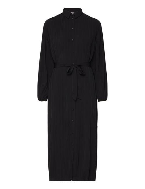 Slfvaleria Ls Ankle Plisse Dress B Selected Black