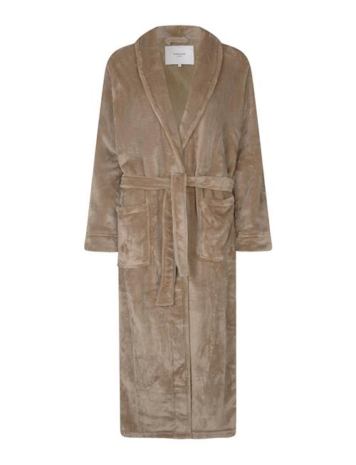 Se Rosemunde Long Fleece Robe Rosemunde Beige ved Booztlet