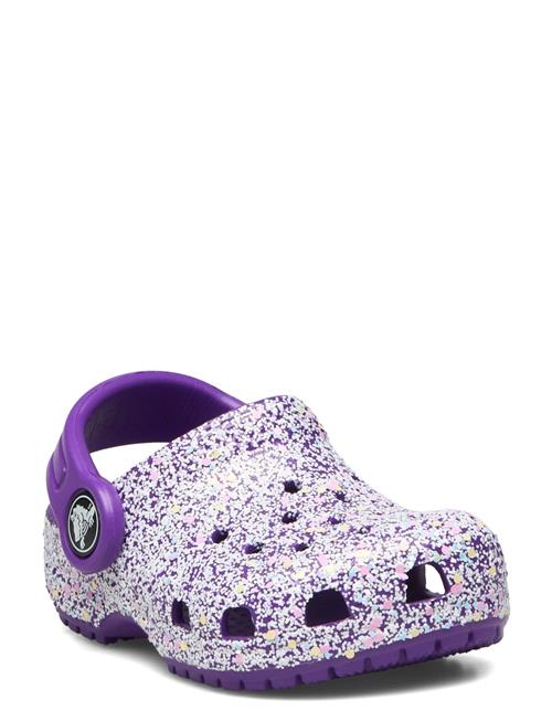 Se Crocs Classic Glitter Clog T Crocs Purple ved Booztlet