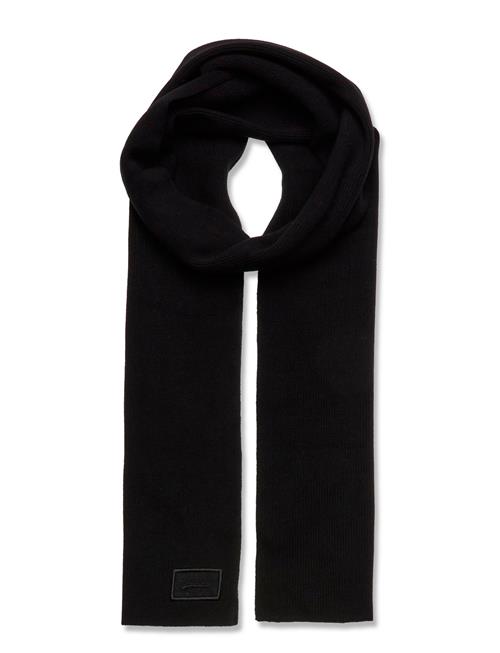 Superdry Knitted Logo Scarf Superdry Black