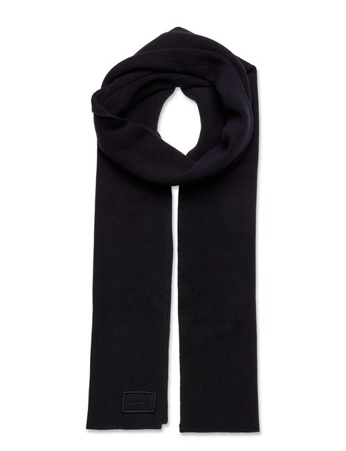 Superdry Knitted Logo Scarf Superdry Black