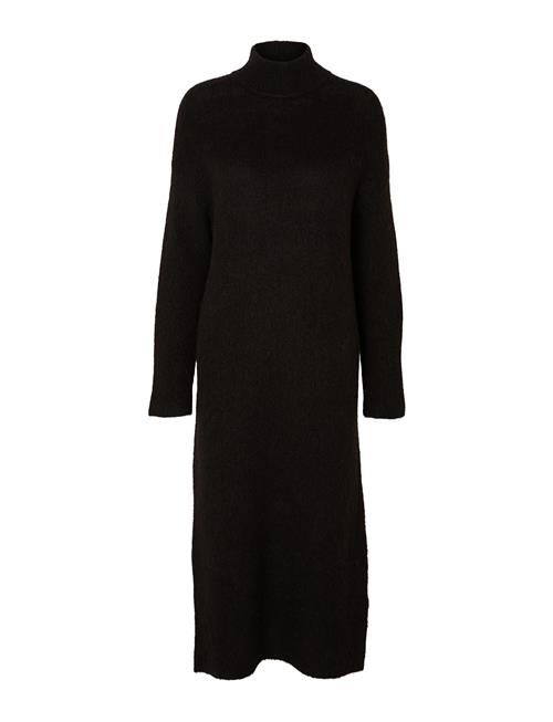 Slfmaline Ls Knit Dress High Neck Noos Selected Femme Black