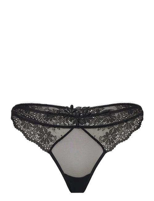 Etam Secrete Lace Thong Etam Black