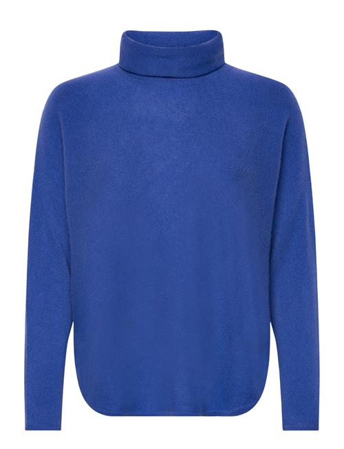 Davida Cashmere Curved Turtleneck Davida Cashmere Blue