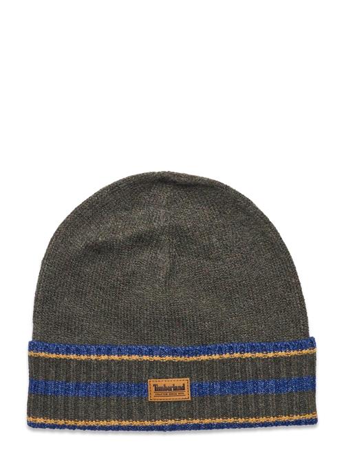 Timberland Watch Cap With Striped Cuff Timberland Grey