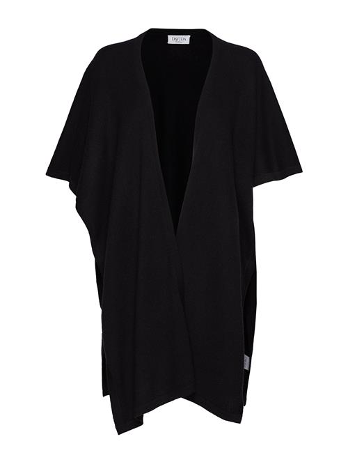 Davida Cashmere Open Poncho Davida Cashmere Black