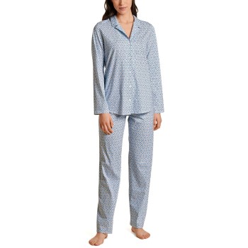 Calida Ornament Spring Nights Pyjamas Lyseblå bomuld Medium Dame