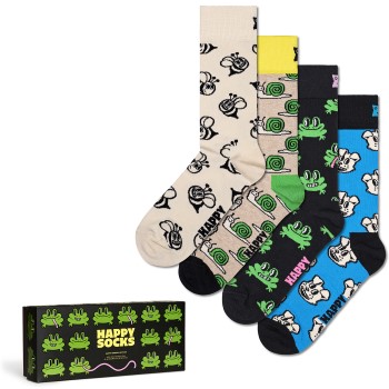 Happy socks Happy Sock Happy Animals Socks Gift Set Strømper 4P Flerfarvet Str 41/46