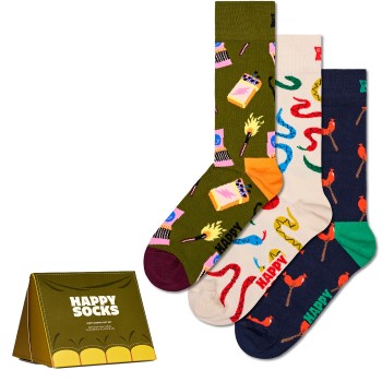 Happy socks Happy Sock Happy Camper Socks Gift Set Strømper 3P Flerfarvet bomuld Str 36/40