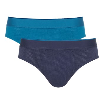 Sloggi 2P Men Ever Airy Brief C2P Marine/Blå bomuld Medium Herre