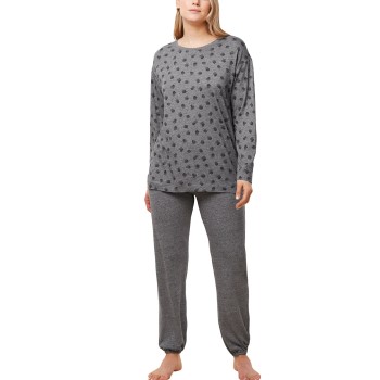 Se Triumph Endless Comfort PK Long Sleeve Pyjamas Mørkgrå  46 Dame ved Timarco