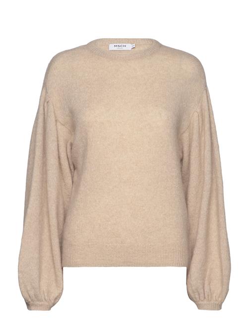 Se MSCH Copenhagen Mschlillian Hope Balloon Pullover MSCH Copenhagen Beige ved Booztlet