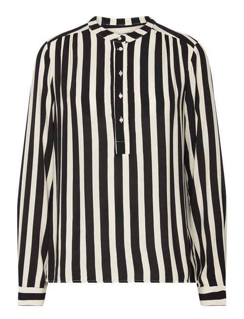 Slfida-Signa Ls Aop Top O Selected Black