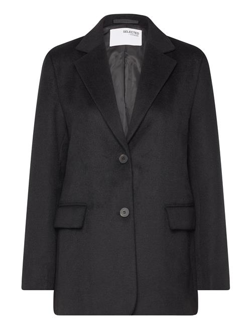 Se Selected Femme Slfsasja Wool Blazer B Selected Femme Black ved Booztlet