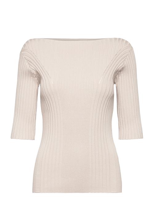 Calvin Klein Iconic Rib 1/2 Sleeve Sweater Calvin Klein Beige