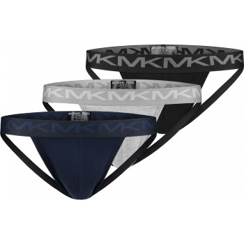 Michael Kors 3P Basic Jock Strap Marineblå bomuld Small Herre