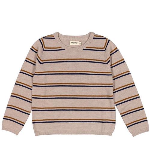 MarMar MarMar Bluse - Uld - Tano - Beige Stripe