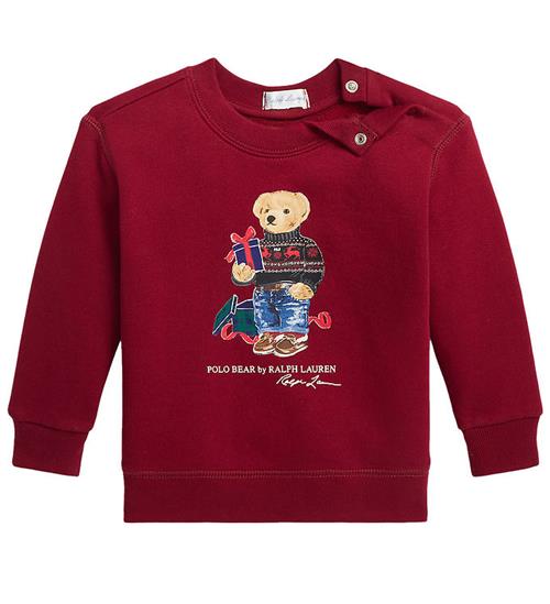 Polo Ralph Lauren Polo Ralph Lauren Sweatshirt - Holiday - RÃ¸d m. Bamse