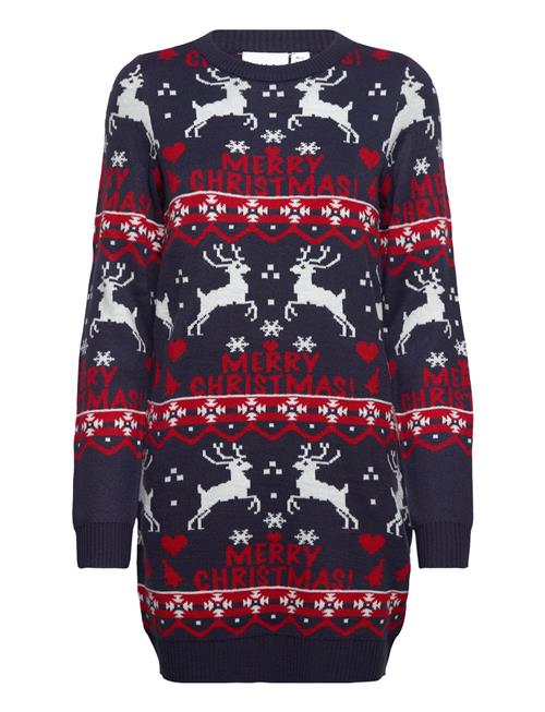 Vianna Reindeer Christmas Knit Dress/Ka Vila Blue