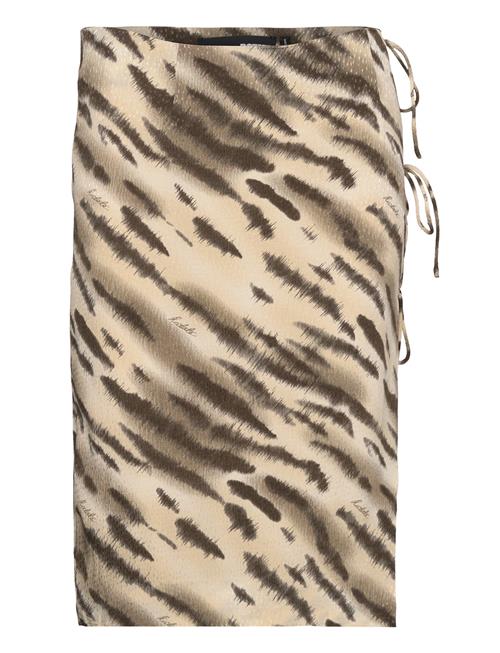 ROTATE Birger Christensen Light Jacquard Midi Skirt ROTATE Birger Christensen Beige