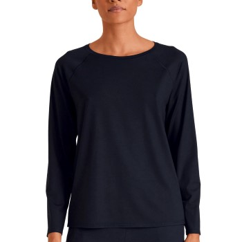 Se Calida DSW Balancing Long Sleeve Shirt Mørkblå modal Medium Dame ved Timarco