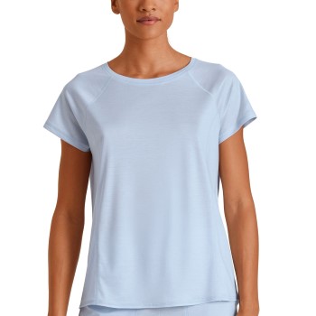 Se Calida DSW Cooling Short Sleeve Sleep Shirt Lyseblå lyocell Medium Dame ved Timarco