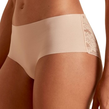 Calida Trusser Natural Skin Lace Panty Beige Medium Dame