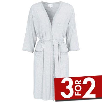 Damella Viscose Plain Wave Robe CL2 Lysegrå Bambus X-Large Dame