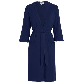 Se Damella Viscose Plain Wave Robe CL2 Marineblå Bambus Large Dame ved Timarco