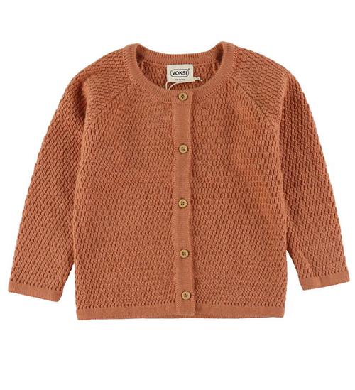 Se Voksi Cardigan - Uld - Sandstone Peach ved KidsWorld
