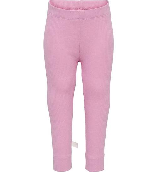 Se Hummel Hummel Leggings - Rib - hmlRene - Mauve Mist ved KidsWorld