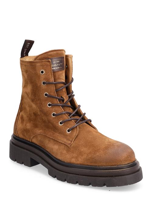 Se GANT Ramzee Mid Boot GANT Brown ved Booztlet