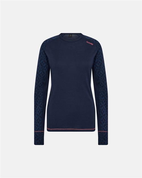 Langærmet undertrøje | 100 uld | Navy