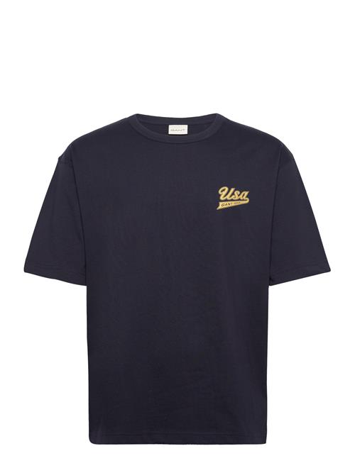 Se GANT Gant Usa T-Shirt GANT Navy ved Booztlet