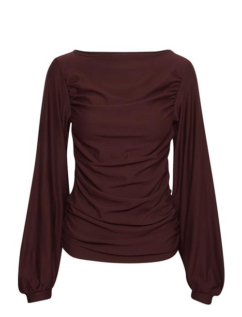 Se Gestuz Rifagz Ls Blouse Gestuz Brown ved Booztlet