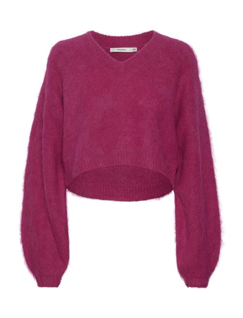 Se Gestuz Safigz Cropped V-Neck Gestuz Pink ved Booztlet