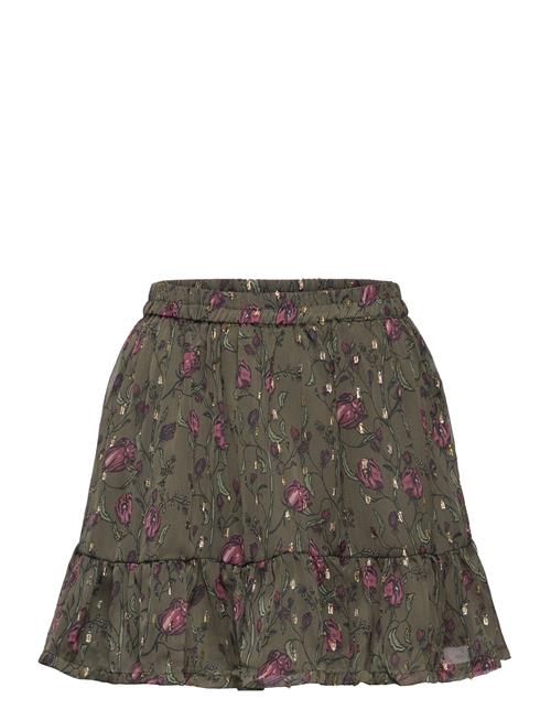 Creamie Skirt Flower Dot Creamie Green