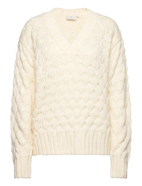 Se Kaffe Katinka Knit Pullover Kaffe Cream ved Booztlet